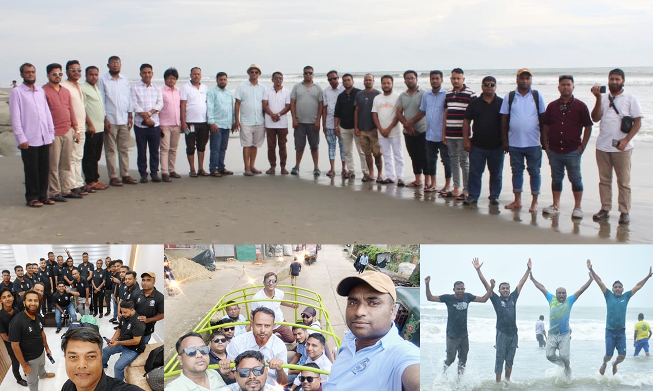 সমুদ্র সৈকতে বিএমজেএ সিলেটের আনন্দ ভ্রমণ