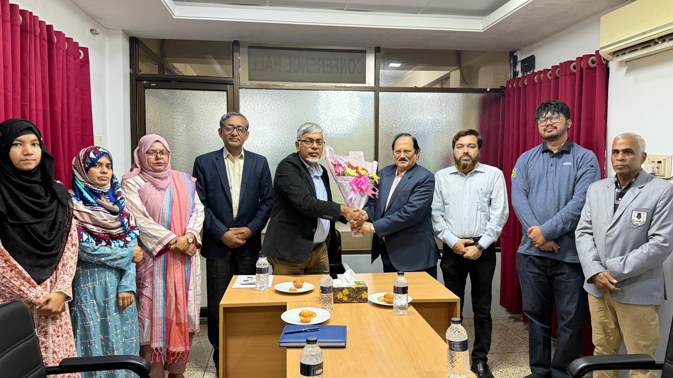 নর্থ ইস্ট ইউনিভার্সিটিতে নব নিযুক্ত ডিনদের সংবর্ধনা অনুষ্ঠিত