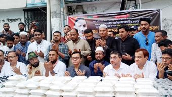 জিয়াউর রহমানের ৪৫তম শাহাদাৎ বার্ষিকীতে সিলেট মহানগর স্বেচ্ছাসেবক দলের দোয়া ও খাবার বিতরণ