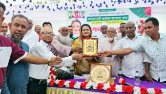 জগন্নাথপুরে সংসদ সদস্য অ্যাডভোকেট আরিফা সুলতানা রুমাকে বিএনপির সংবর্ধনা